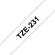 Brother TZE-231 nastro per etichettatrice Nero su bianco 2