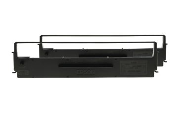 Epson SIDM Nero Ribbon Cartridge for LQ-350/300+/300+II, Dualpack (C13S015646)