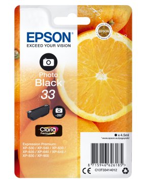 Epson Oranges Cartuccia Nero foto T33 Claria Premium
