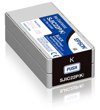 Epson SJIC22P(K): Ink cartridge for ColorWorks C3500 (Nero)