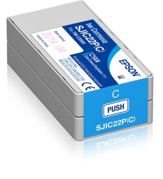 Epson SJIC22P(C): Ink cartridge for ColorWorks C3500 (Cyan)