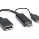 Hamlet VAHDM-DPA HDMI tipo A (Standard) DisplayPort Nero 2