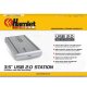 Hamlet USB 2.0 station box esterno per hard disk sata 3,5'' USB 2.0 7