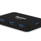 Hamlet Hub usb 3.0 a 4 porte 5 Gbps 5