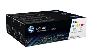 HP Confezione da 3 cartucce Toner originali ciano/magenta/giallo LaserJet 131A