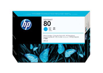 HP Cartuccia inchiostro ciano 80, 350 ml