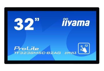 iiyama TF3238MSC-B2AG visualizzatore di messaggi Pannello piatto interattivo 80 cm (31.5") LED 420 cd/m² Full HD Nero Touch screen 24/7