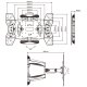 Multibrackets 1732 Supporto TV a parete 165,1 cm (65