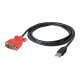 Lindy USB Serial (RS-232) Adapter cavo seriale Nero USB tipo A DB-9 2