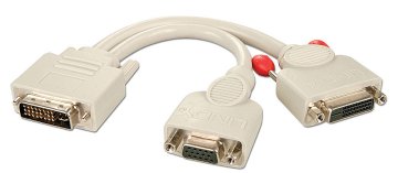 Lindy 41048 cavo e adattatore video 0,2 m VGA (D-Sub) Bianco