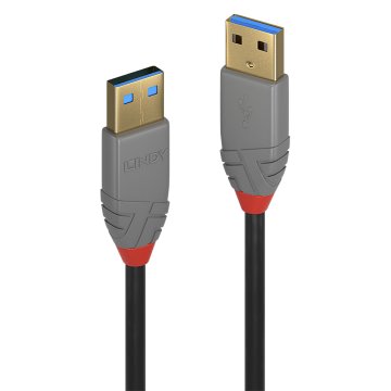 Lindy 36754 cavo USB 5 m USB 3.2 Gen 1 (3.1 Gen 1) USB A Nero, Grigio