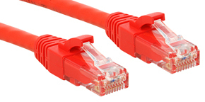 Lindy Cat.6 UTP Premium Patch Cable, 0.3m cavo di rete Rosso 0,3 m