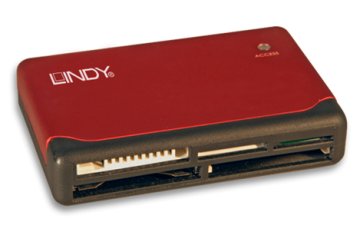 Lindy 42741 lettore di schede USB 2.0 Rosso