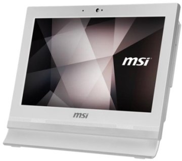 MSI Pro 16T 7M-020XEU Intel® Celeron® 3865U 39,6 cm (15.6") 1366 x 768 Pixel Touch screen PC All-in-one 4 GB DDR4-SDRAM 500 GB HDD FreeDOS Wi-Fi 5 (802.11ac) Bianco