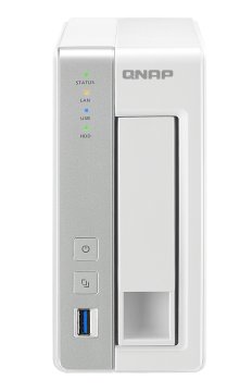 QNAP TS-131P server NAS e di archiviazione Tower Collegamento ethernet LAN Grigio, Bianco AL212