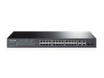TP-Link T1500-28PCT switch di rete Gestito L2 Fast Ethernet (10/100) Supporto Power over Ethernet (PoE) 1U Nero