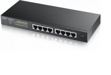 Zyxel GS1900-8HP Gestito L2 Gigabit Ethernet (10/100/1000) Supporto Power over Ethernet (PoE) Nero