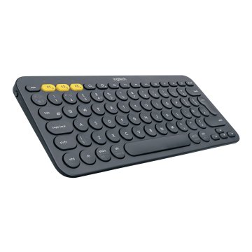 Logitech K380 Multi-Device Tastiera Bluetooth Wireless, Design Easy-Switch, Sottile, Portatile, 2 Anni di Batteria, Funziona con PC, Laptop, Windows, Mac, Android, iPad OS, Apple TV