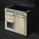 Smeg TR103IP cucina Cucina freestanding Elettrico Piano cottura a induzione Nero, Crema A 4