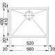 Franke PPX 110-52 lavello Lavello sottopiano Rettangolare Stainless steel 3