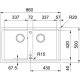 Franke BFG 620 Lavello ad incasso Rettangolare Fragranito 3