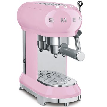 Smeg Macchina da Caffè Espresso Manuale 50's Style – Rosa LUCIDO – ECF01PKEU