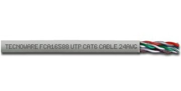 Tecnoware 305m Cat6 UTP cavo di rete Grigio U/UTP (UTP)