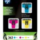 HP 363 3-pack Cyan/Magenta/Yellow Ink Cartridges cartuccia d'inchiostro 3 pz Originale Ciano, Magenta, Giallo 2