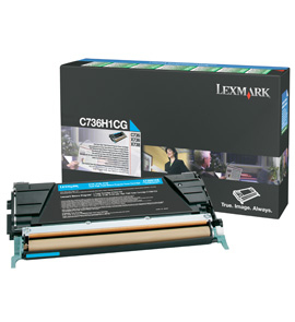 Lexmark C736H1CG cartuccia toner 1 pz Originale Ciano
