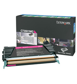 Lexmark C736H1MG cartuccia toner 1 pz Originale Magenta