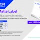 Epson PE Matte Label - Die-cut Fanfold sheets with sprockets: 203mm x 305mm, 500 labels 2