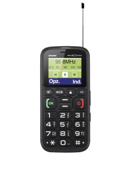 Brondi AMICO RADIO 4,5 cm (1.77") Nero Telefono di livello base
