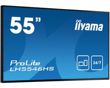 iiyama LH5546HS-B1 visualizzatore di messaggi Pannello piatto per segnaletica digitale 138,7 cm (54.6") LED 450 cd/m² Full HD Nero 24/7