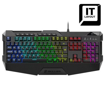 Sharkoon SKILLER SGK4 tastiera USB QWERTY Italiano Nero