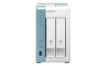 QNAP TS-231K server NAS e di archiviazione Tower Annapurna Labs Alpine AL-214 1 GB DDR3 QNAP QTS Turchese, Bianco