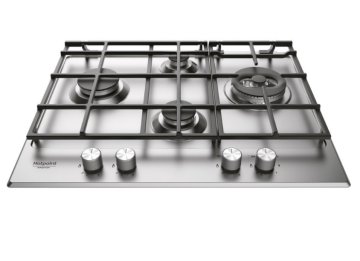 Hotpoint Ariston PKL 641 D2/IX/HA Acciaio inox Da incasso Gas 4 Fornello(i)