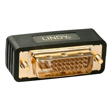 Lindy 41099 adattatore per inversione del genere dei cavi DVI-I DVI-D Nero