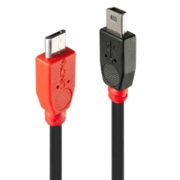 Lindy 31717 cavo USB USB 2.0 0,5 m Mini-USB B Micro-USB B Nero, Rosso