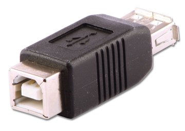 Lindy 71228 adattatore per inversione del genere dei cavi USB A USB B Nero
