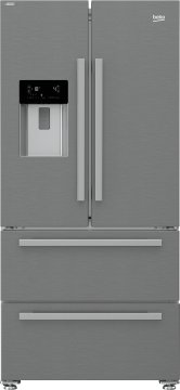 Beko GNE60530DXN frigorifero side-by-side Libera installazione 530 L F Argento, Acciaio inossidabile