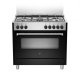 Bertazzoni La Germania Americana AMN965ENEV cucina Elettrico Gas Nero A 2