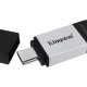 Kingston Technology DataTraveler 80 unità flash USB 128 GB USB tipo-C 3.2 Gen 1 (3.1 Gen 1) Nero, Argento 6