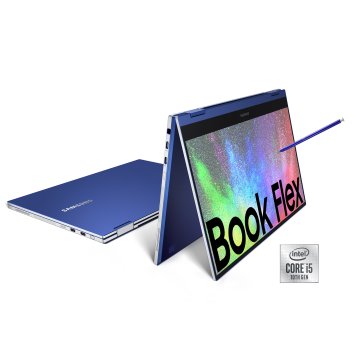 Samsung Galaxy Book Flex 13,3” Royal Blue Touch Screen S Pen Intel® Core™ i5 di decima generazione Windows 10 Home Wi-Fi 6 RAM 12GB Memoria 512GB Batteria 69,7Wh Lettore impronte digitali