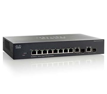 Cisco SG350-10P Gestito L3 Gigabit Ethernet (10/100/1000) Supporto Power over Ethernet (PoE) Nero