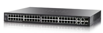 Cisco SG350-52P Gestito L3 Gigabit Ethernet (10/100/1000) Supporto Power over Ethernet (PoE) 1U Nero