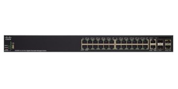 Cisco SG350X-24MP Gestito L3 Gigabit Ethernet (10/100/1000) Supporto Power over Ethernet (PoE) 1U Nero