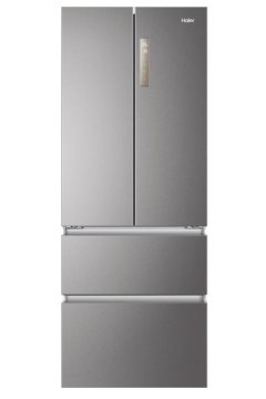 Haier HB17FPAAA frigorifero side-by-side Libera installazione 446 L E Platino, Acciaio inossidabile