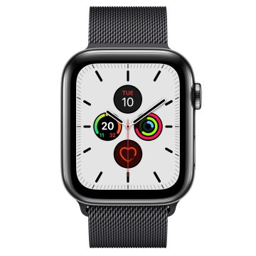 Apple Watch Series 5 OLED 44 mm Digitale 368 x 448 Pixel Touch screen 4G Nero Wi-Fi GPS (satellitare)