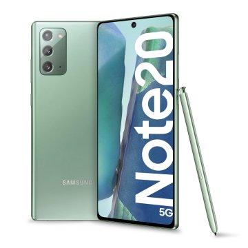 Samsung Galaxy Note20 5G Smartphone, Display 6.7" Super AMOLED Plus FHD+, 3 fotocamere posteriori, 256GB Espandibili, RAM 8GB, Batteria 4300 mAh, Android 10, Mystic Green