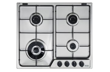 De’Longhi YAF 46 ASDV piano cottura Stainless steel Da incasso 58 cm Gas 4 Fornello(i)